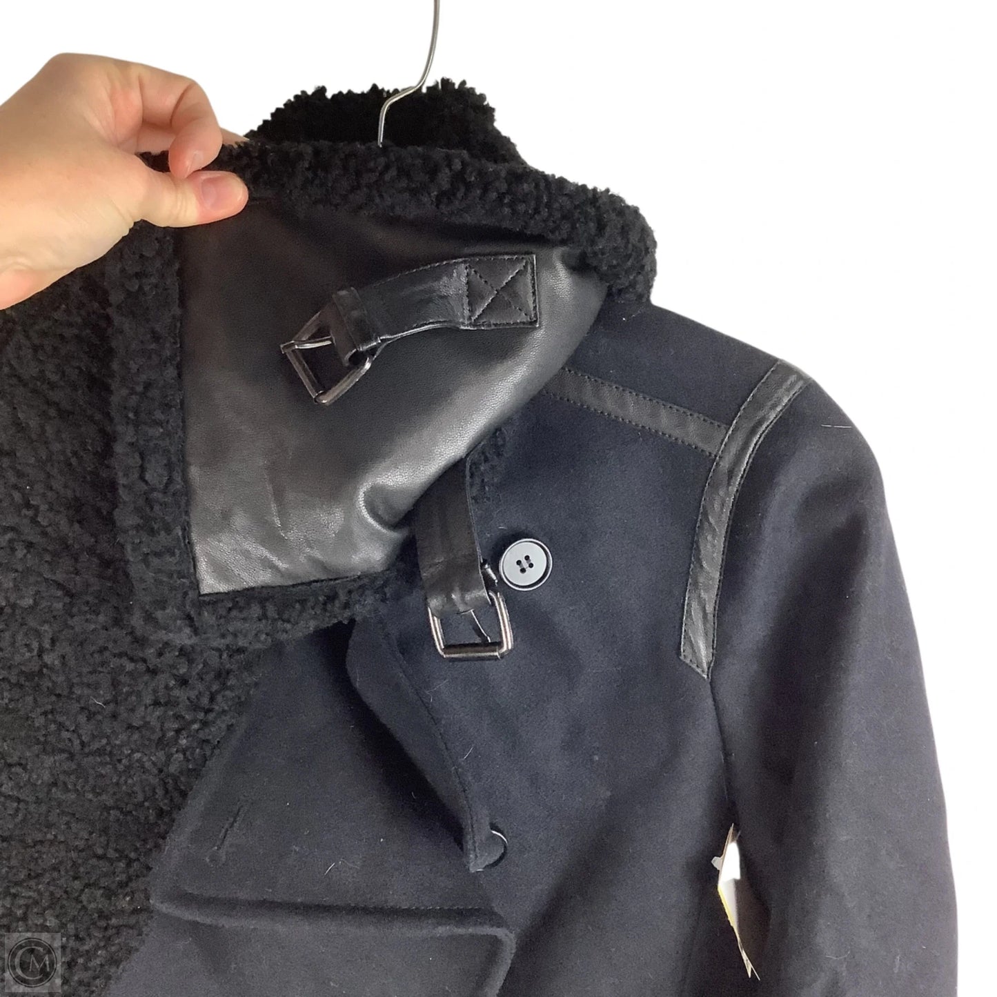 Coat Designer By All Saints In Black, Size: 4