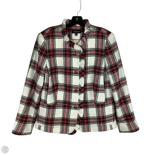 Coat Other By Talbots In Plaid Pattern, Size: 14