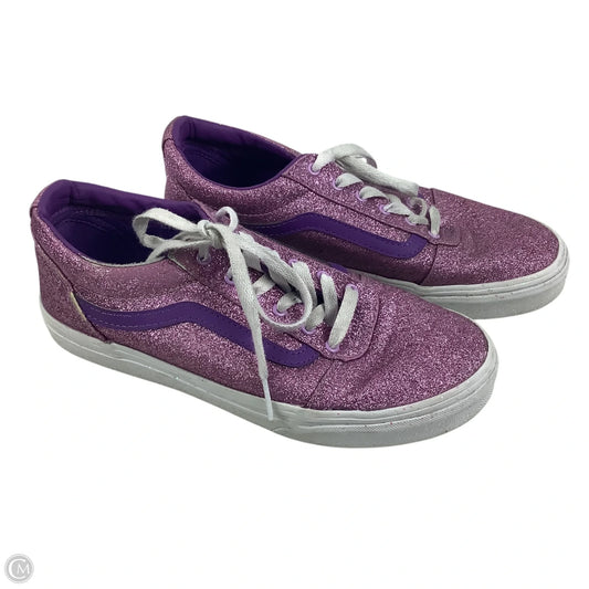 Shoes Sneakers By Vans In Purple, Size: 5 youth/ est. women’s 6.5
