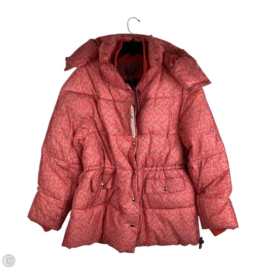 Coat Puffer & Quilted By J. Crew In Orange, Size: L