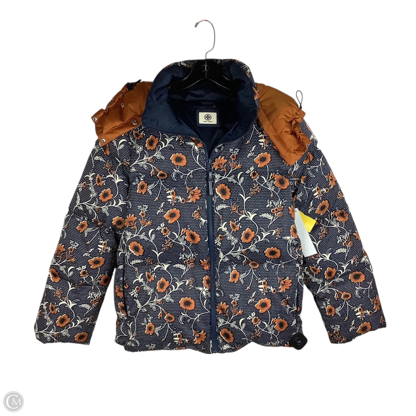 Coat Designer By Tory Burch In Navy, Size: Xs