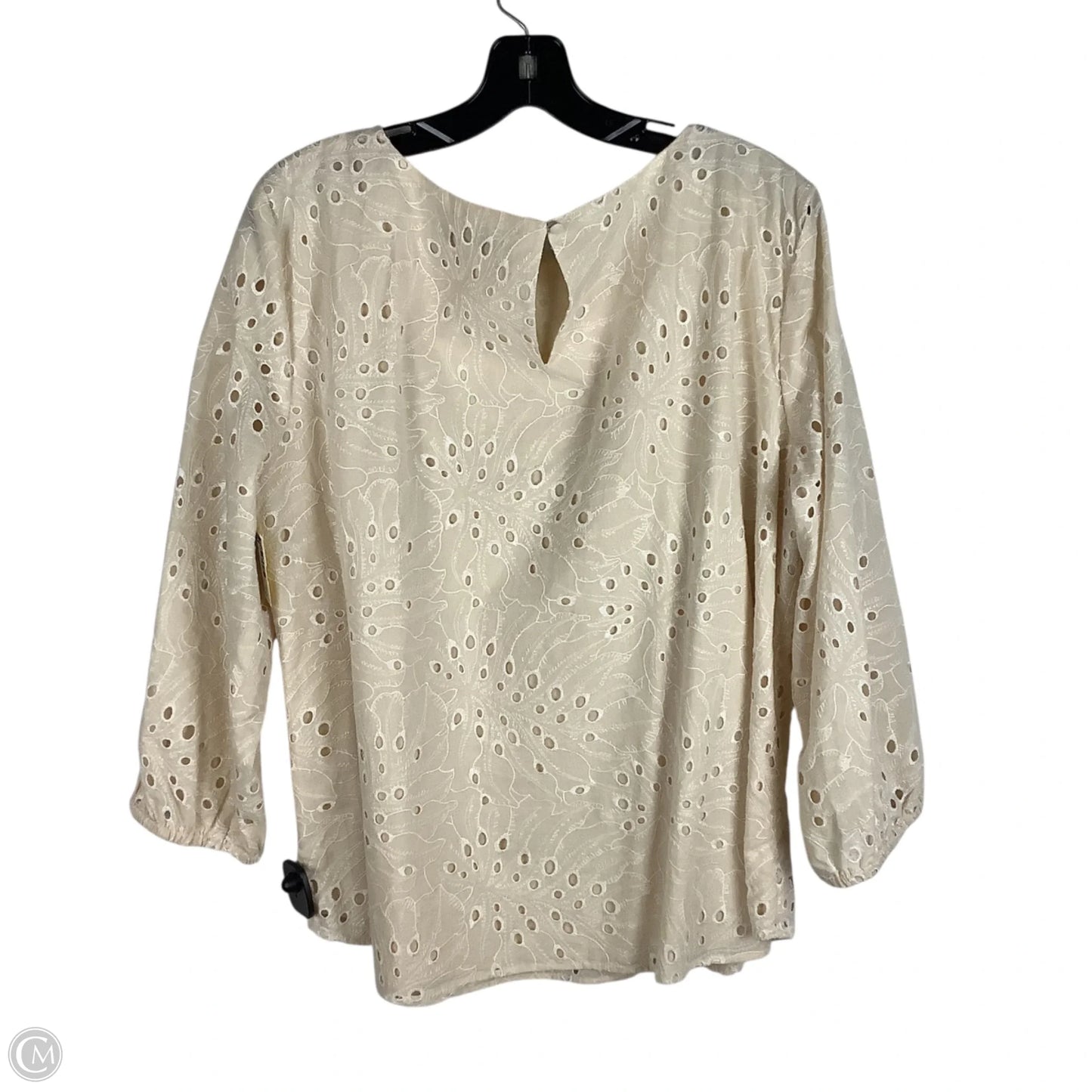 Top Long Sleeve By Preston And New York In Tan, Size: Xl