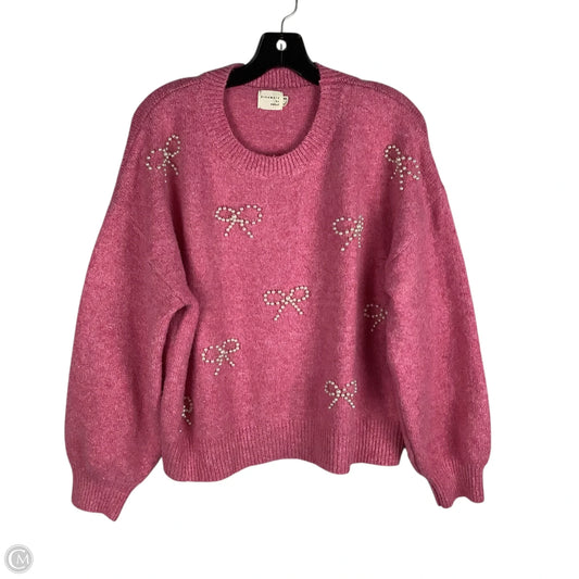 Sweater By Dreamers In Pink, Size: M/L