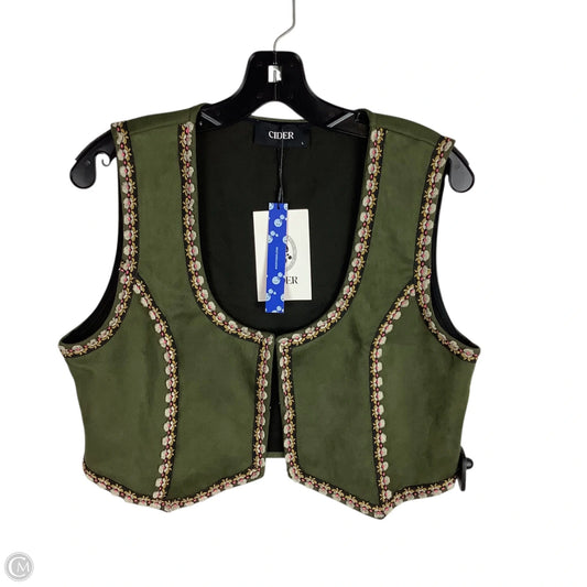 Vest Other By Cider In Green, Size: L