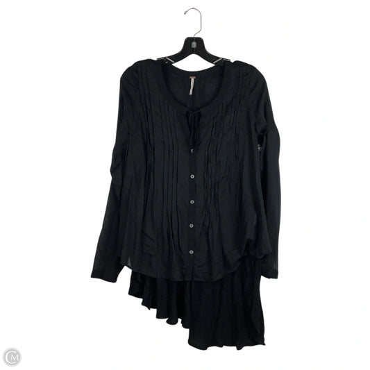 Top Long Sleeve By Free People In Black, Size: S