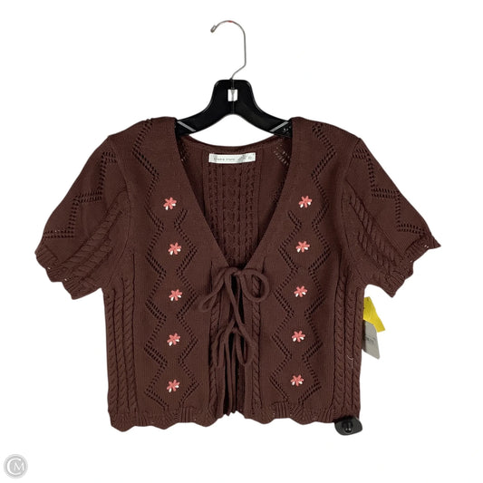 Sweater Short Sleeve By Altard State In Brown, Size: Xxl