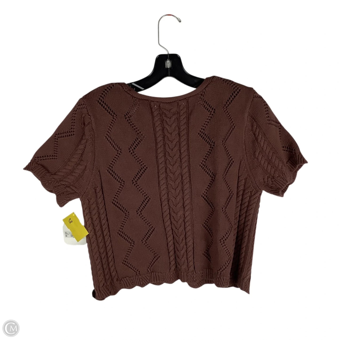 Sweater Short Sleeve By Altard State In Brown, Size: Xxl