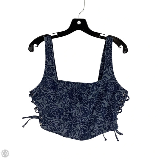 Top Sleeveless By Altard State In Blue Denim, Size: Xl