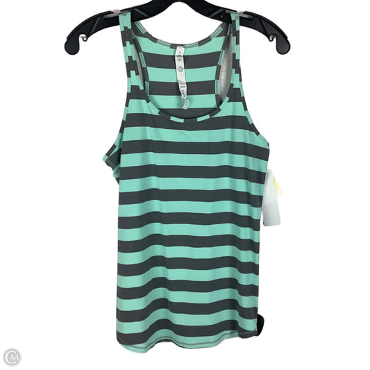 Athletic Tank Top By Lululemon In Striped Pattern, Size: 10