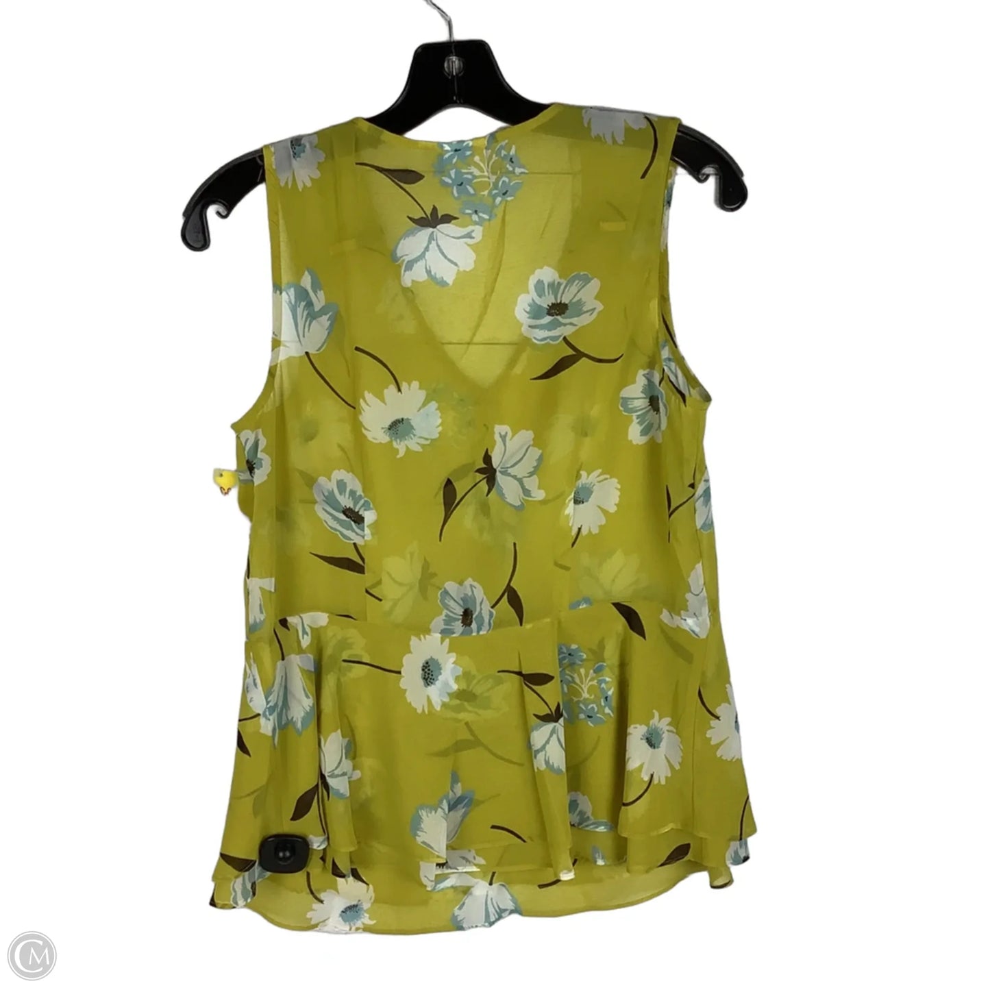Top Sleeveless By Cabi In Yellow, Size: S