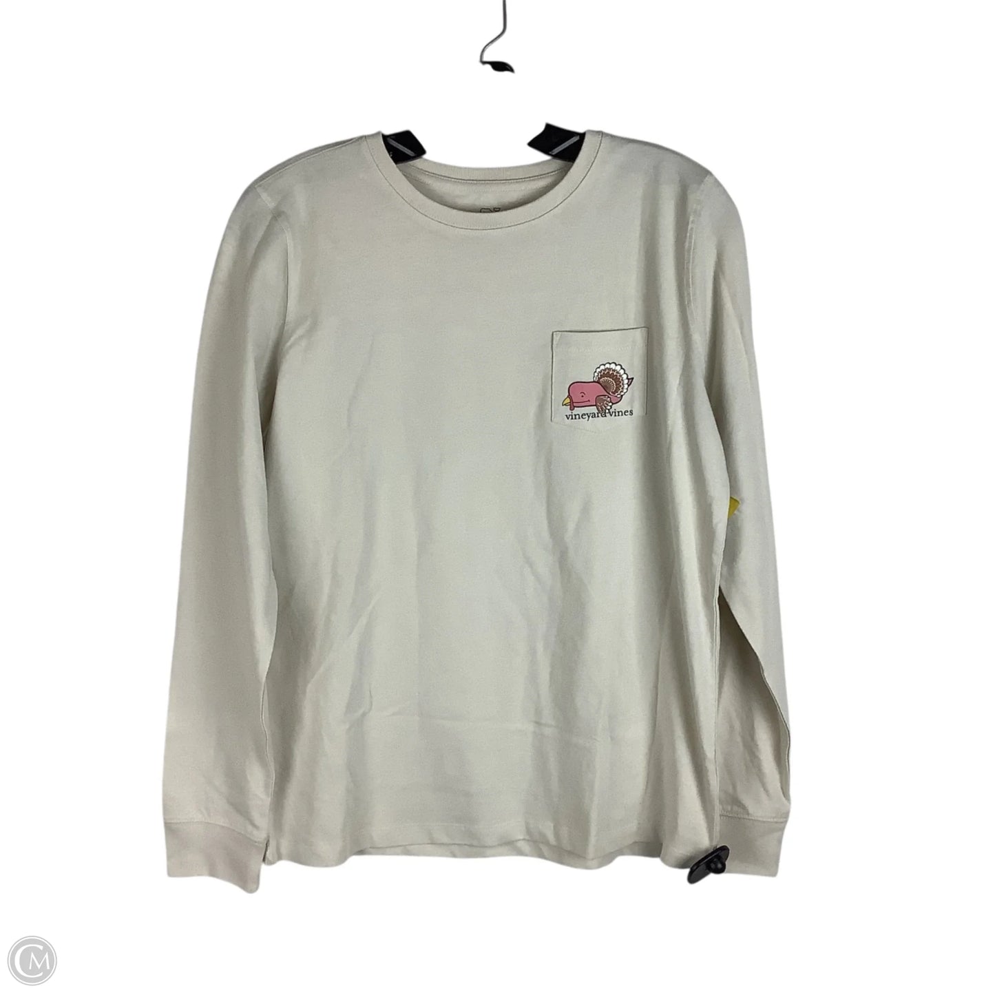 Top Long Sleeve Basic By Vineyard Vines In Tan, Size: S