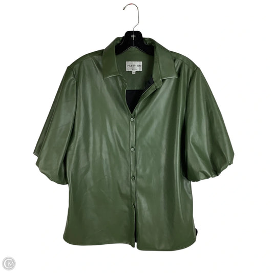 Top Short Sleeve By Cmc In Green, Size: L