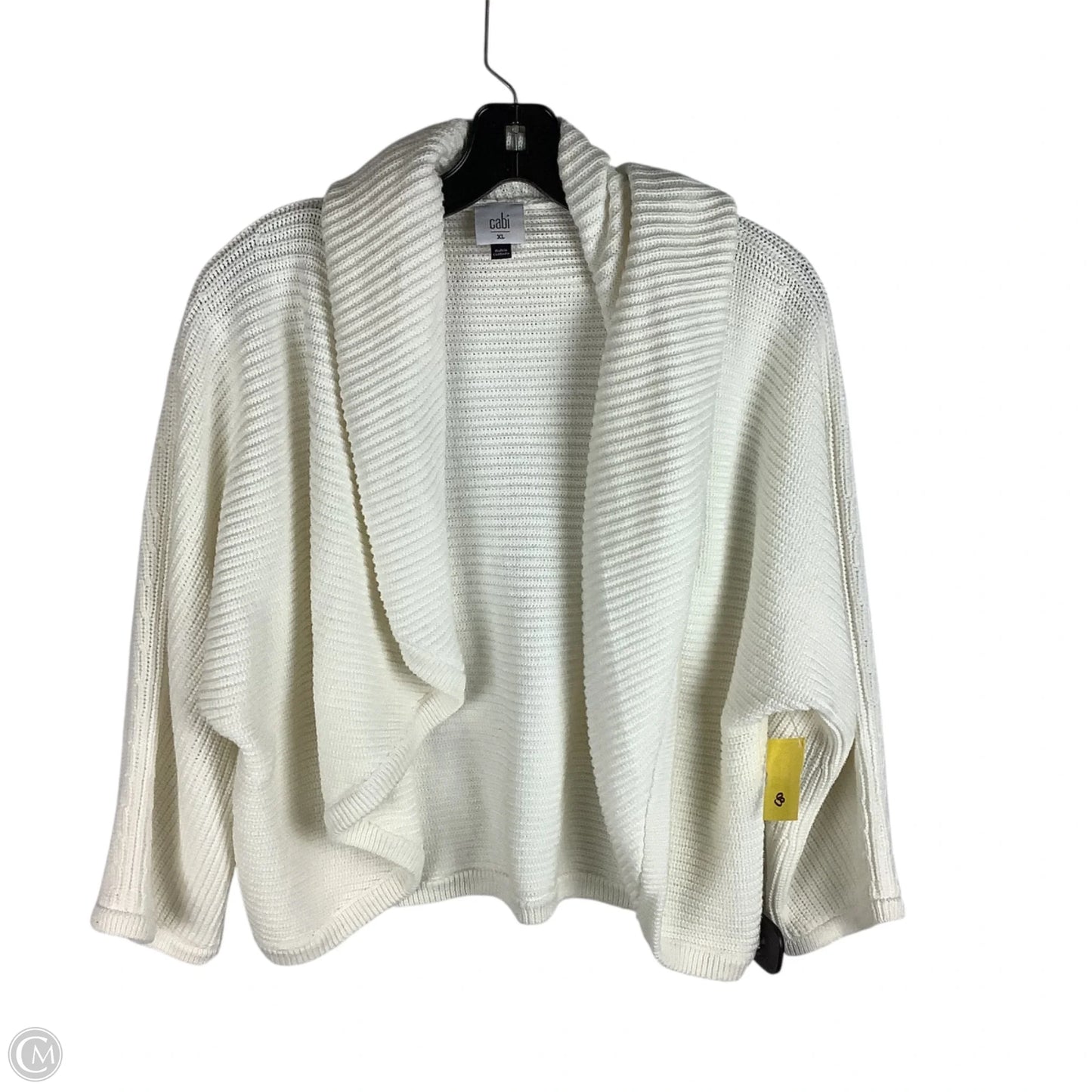 Sweater Cardigan By Cabi In White, Size: Xl