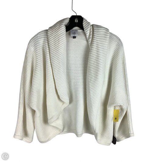 Sweater Cardigan By Cabi In White, Size: Xl