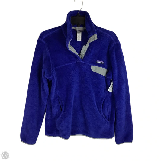Jacket Fleece By Patagonia In Blue, Size: M
