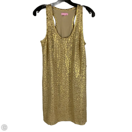 Dress Designer By Lilly Pulitzer In Gold, Size: S