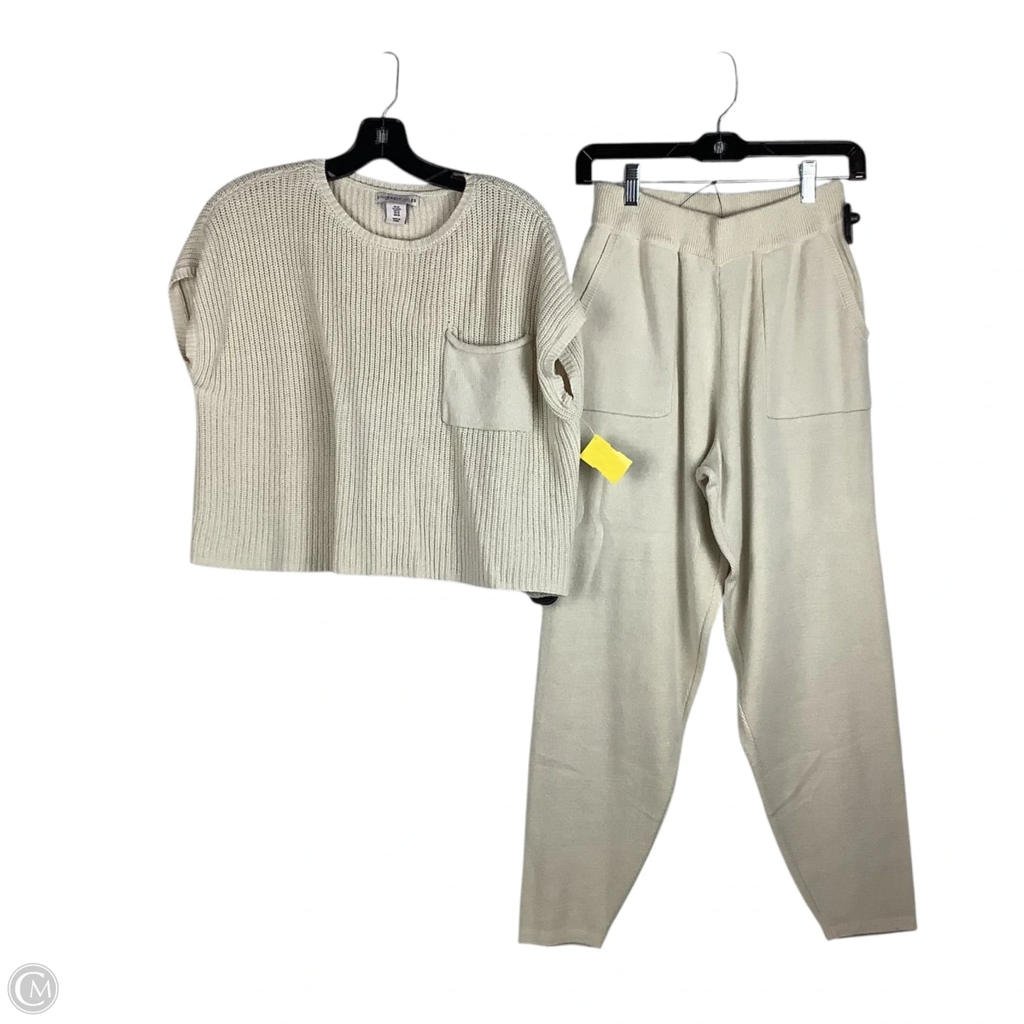 Pants Set 2pc By Sincerely Jules In Cream, Size: M