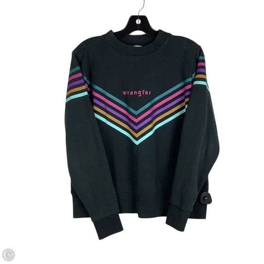Sweatshirt Crewneck By Wrangler In Black, Size: S