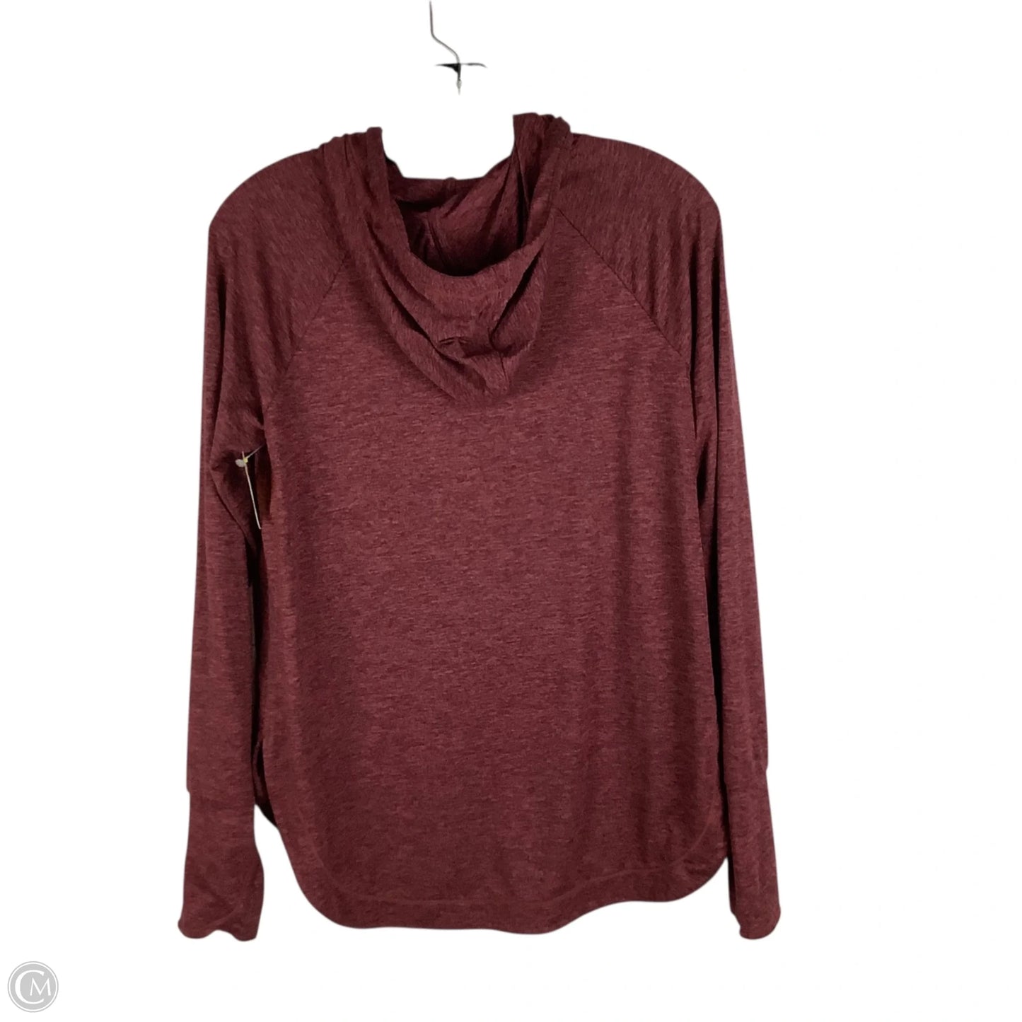 Athletic Top Long Sleeve Hoodie By Athleta In Red, Size: S