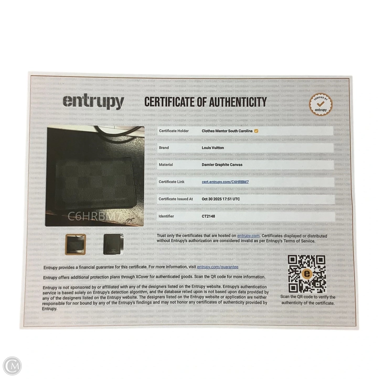 Wallet Luxury Designer By Louis Vuitton, Size: Small (MENS STYLE)