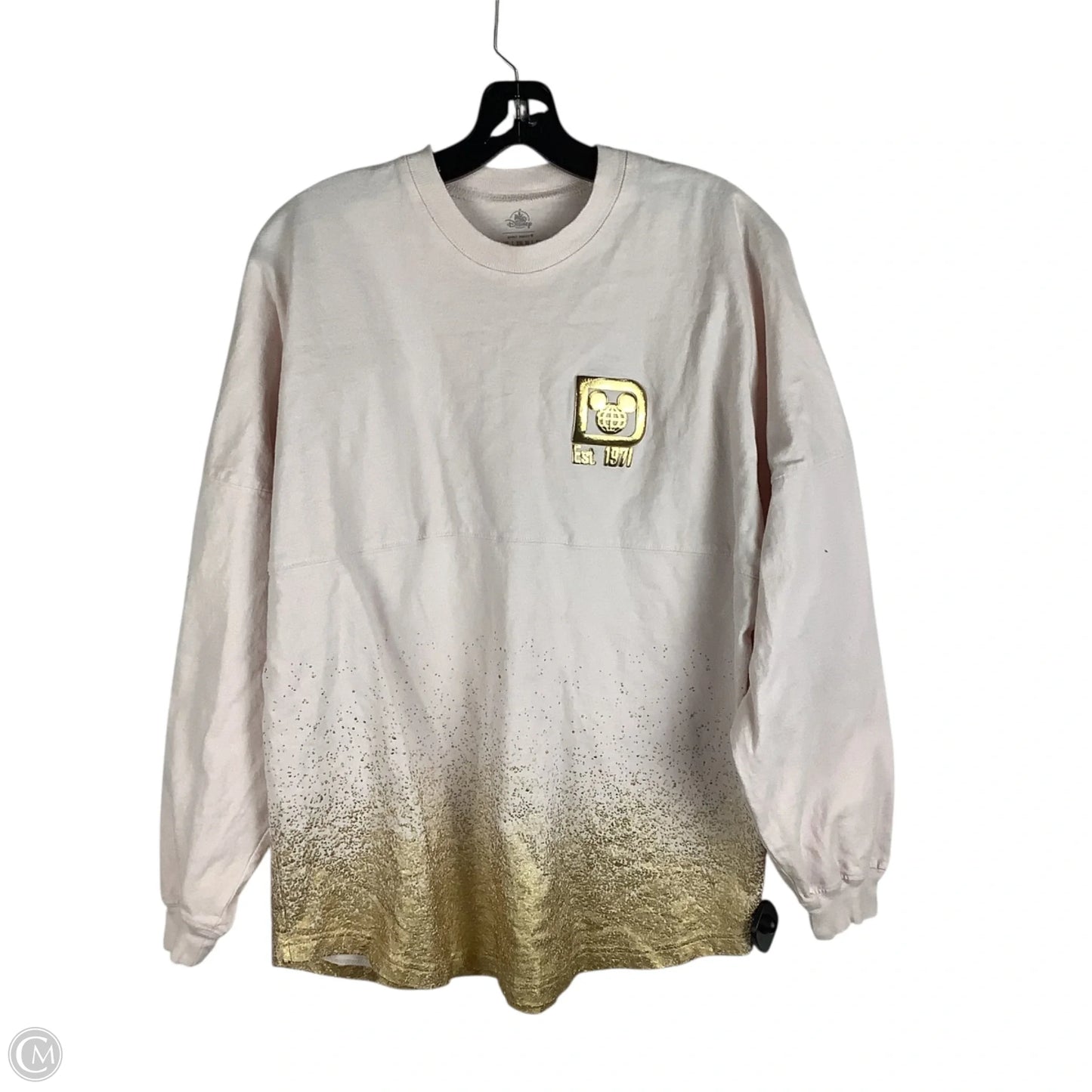 Top Long Sleeve By Disney In Pink, Size: M