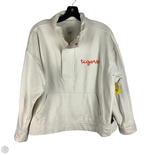 Sweatshirt Collar By A New Day In Cream, Size: Xl