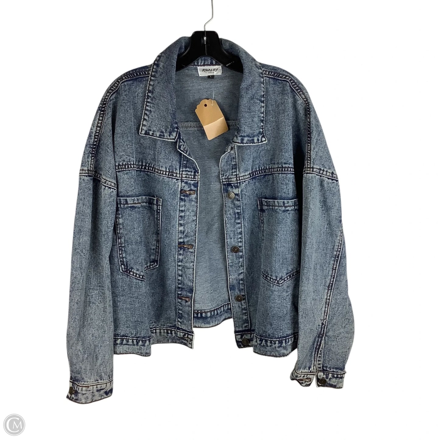 Jacket Denim By Cmc In Blue Denim, Size: L