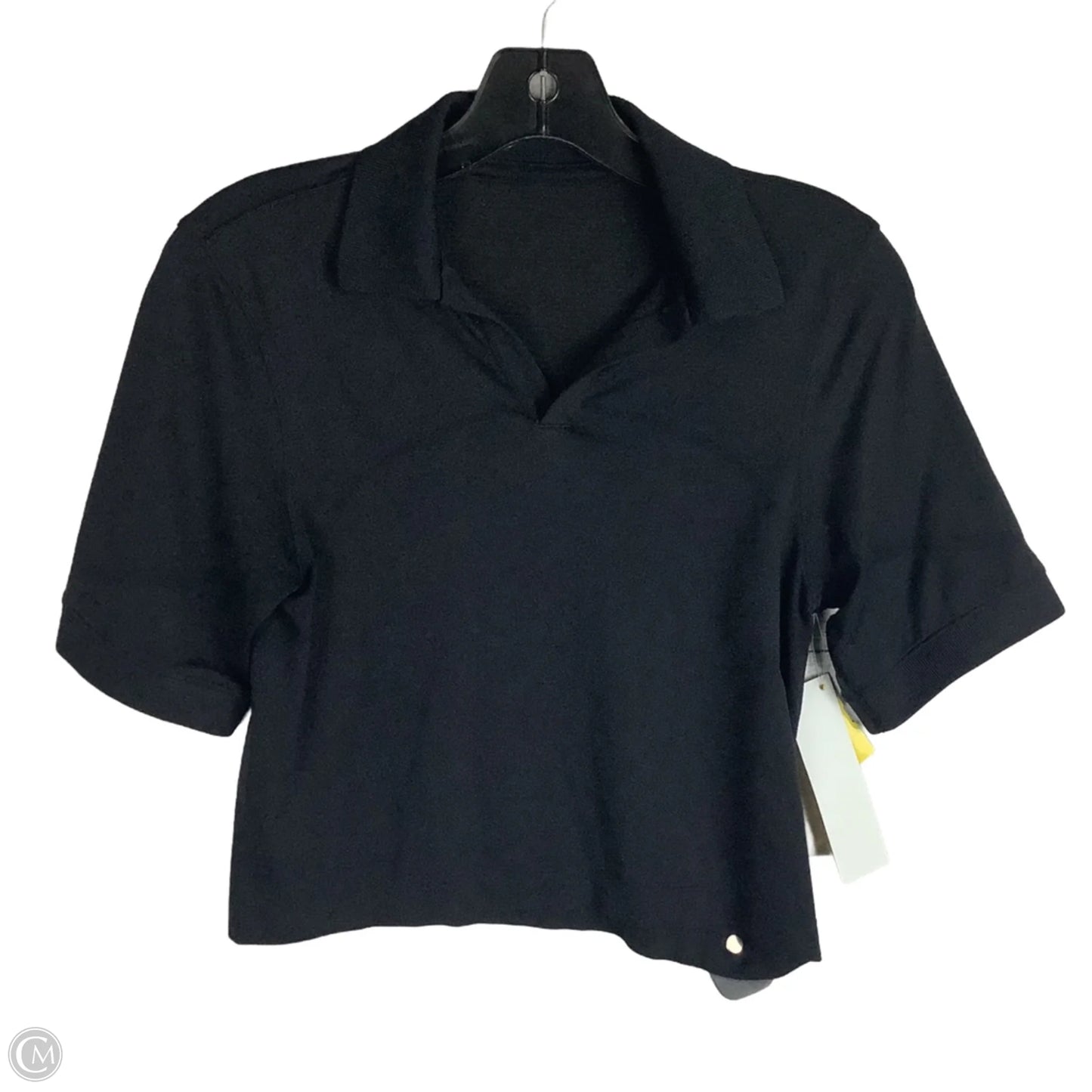 Athletic Top Short Sleeve By Lululemon In Black, Size: 2