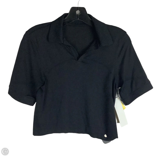 Athletic Top Short Sleeve By Lululemon In Black, Size: 2