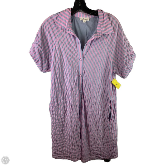 Dress Casual Short By Cmc In Blue & Pink, Size: M