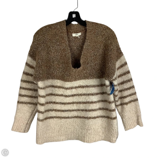 Sweater By Entro In Brown & Cream, Size: M