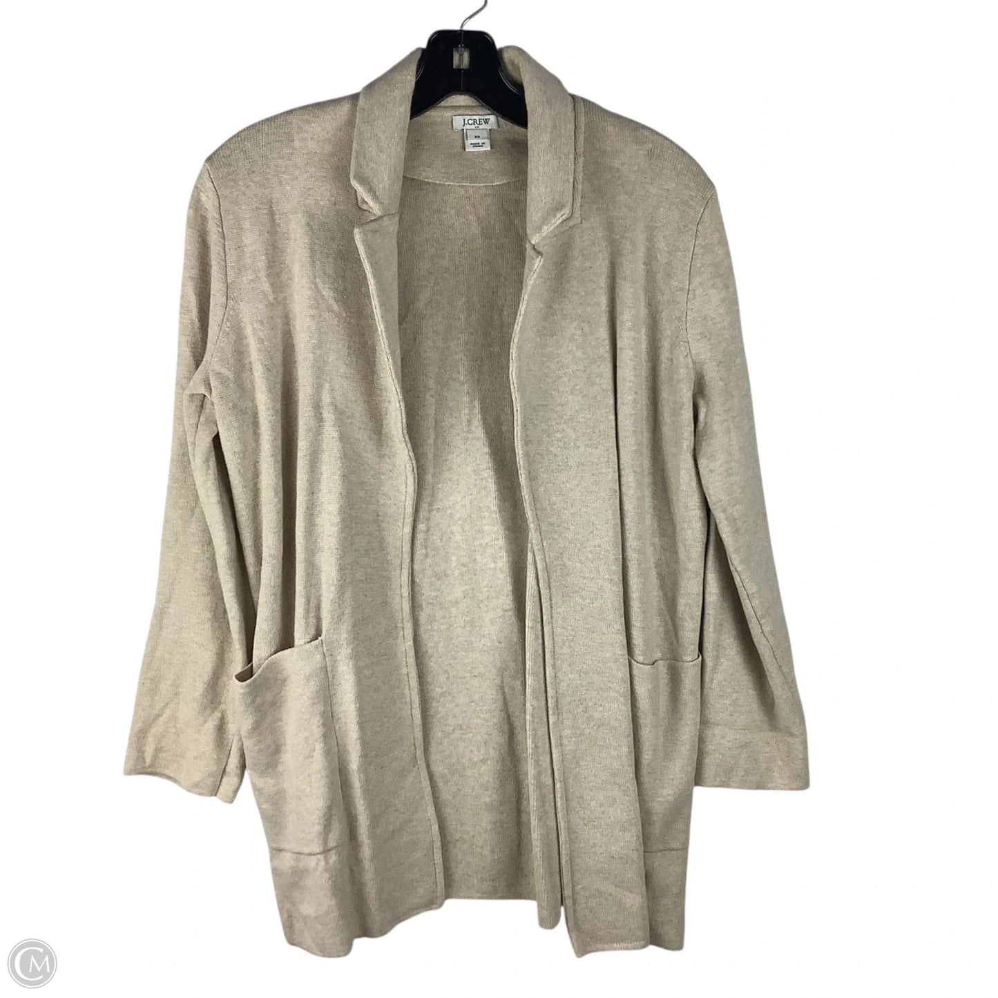 Sweater Cardigan By J. Crew In Tan, Size: Xs