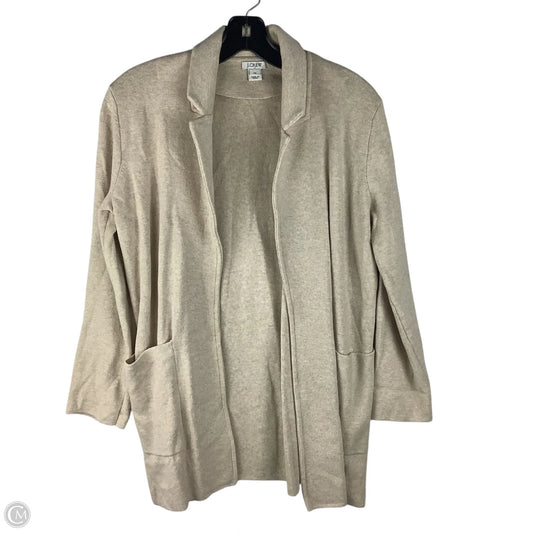 Sweater Cardigan By J. Crew In Tan, Size: Xs
