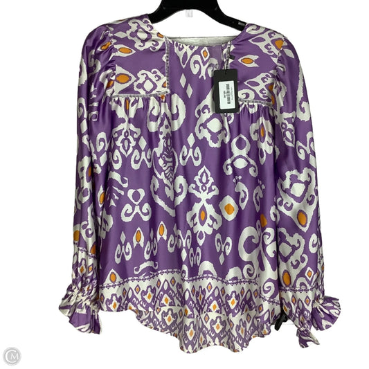 Top Long Sleeve By Fate In Purple, Size: S