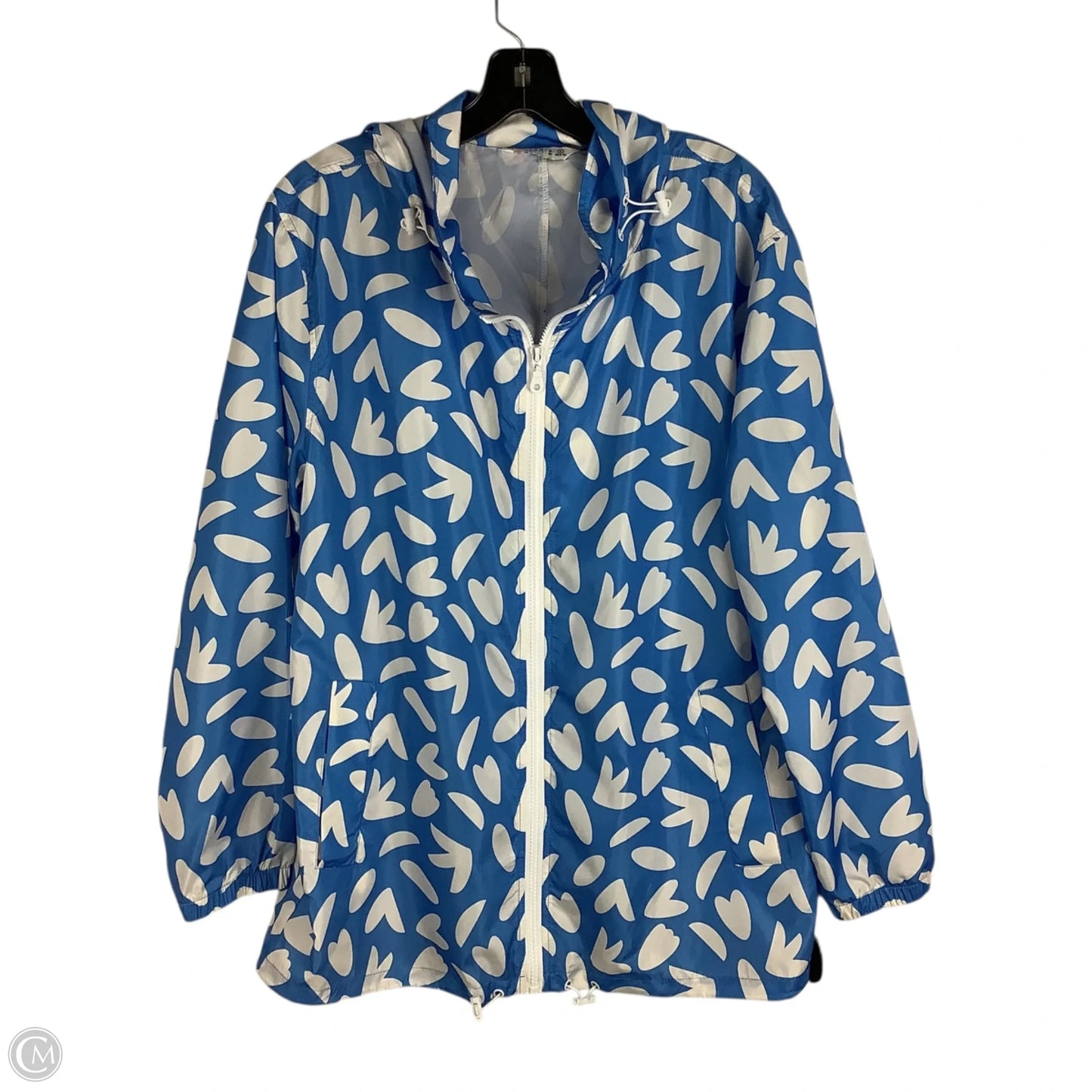 Coat Raincoat By Cmc In Blue, Size: M