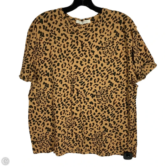 Top Short Sleeve By We The Free In Animal Print, Size: Small
