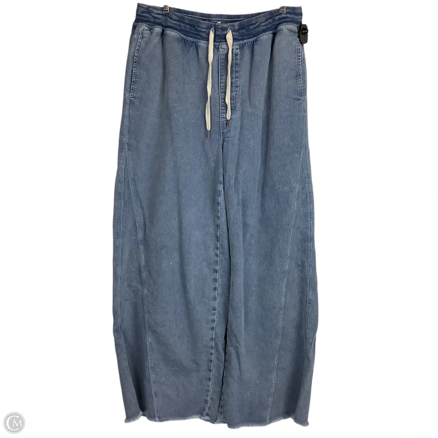 Jeans Wide Leg By Aerie In Blue Denim, Size: L