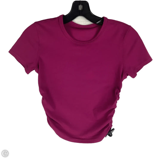 Athletic Top Short Sleeve By Lululemon In Pink, Estimated Size: 4
