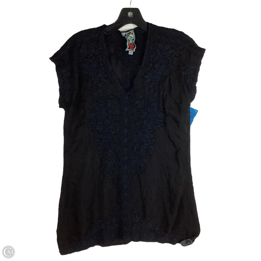 Top Short Sleeve By Johnny Was In Black, Size: S