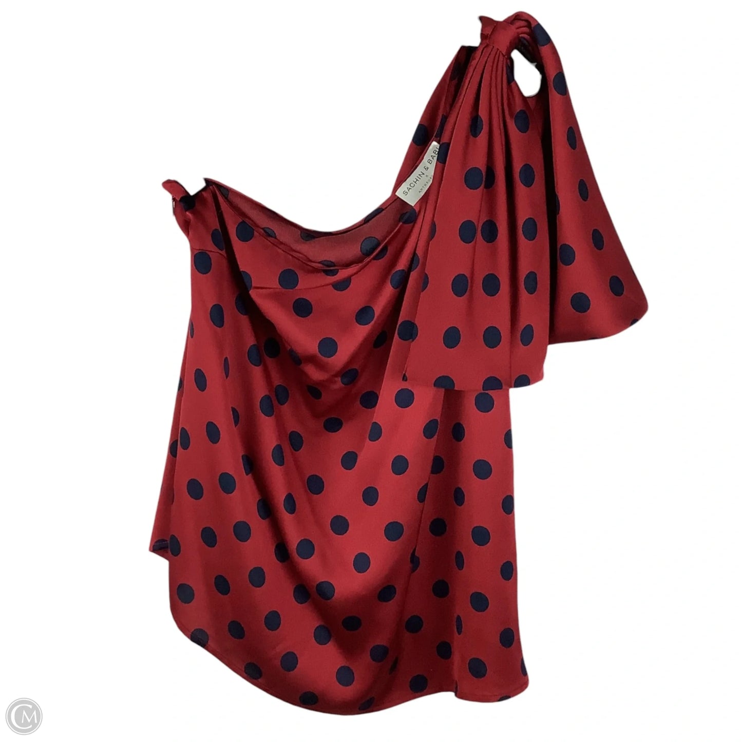 Top Sleeveless By Anthropologie In Polkadot Pattern, Size: L