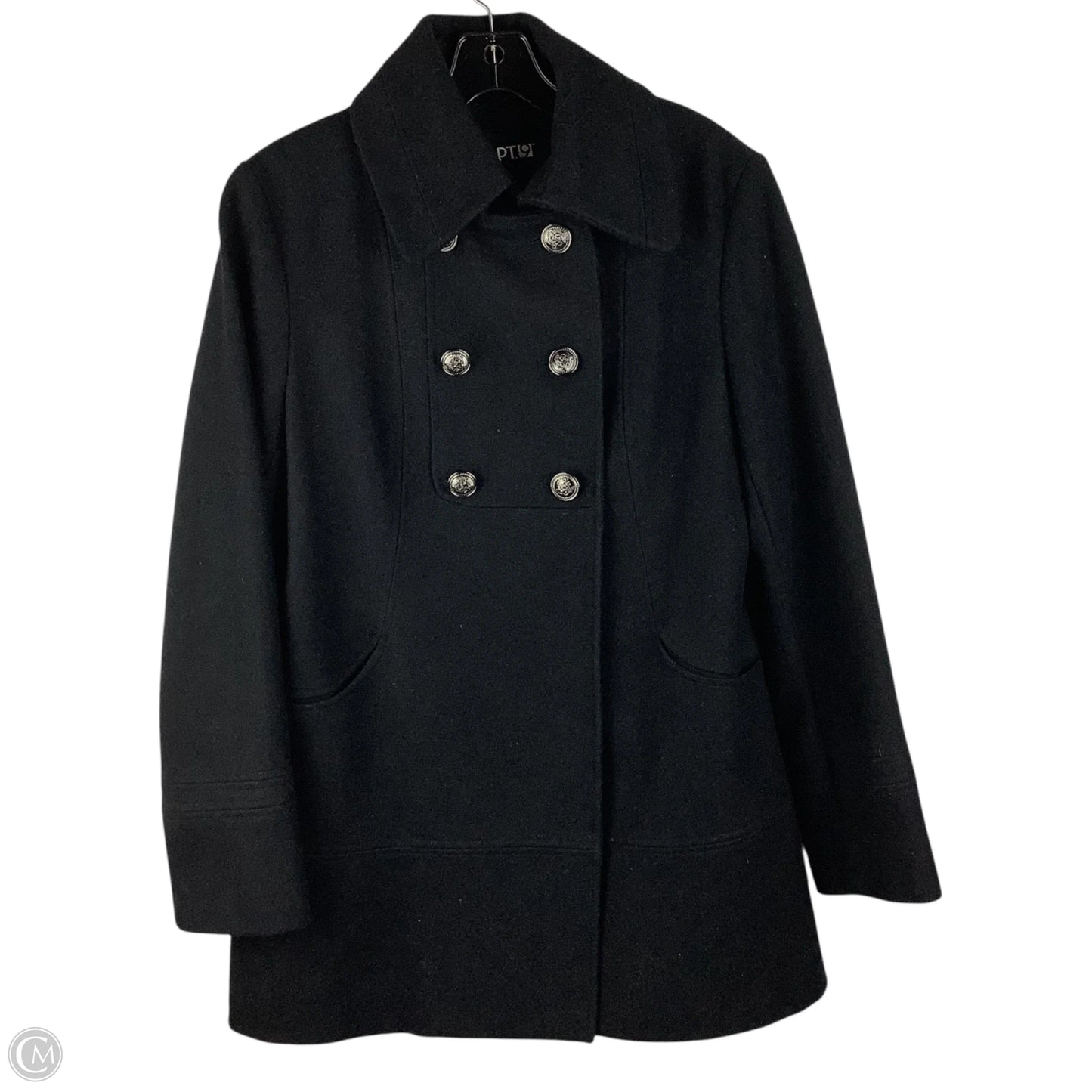 Coat Peacoat By Apt 9 In Black, Size: M