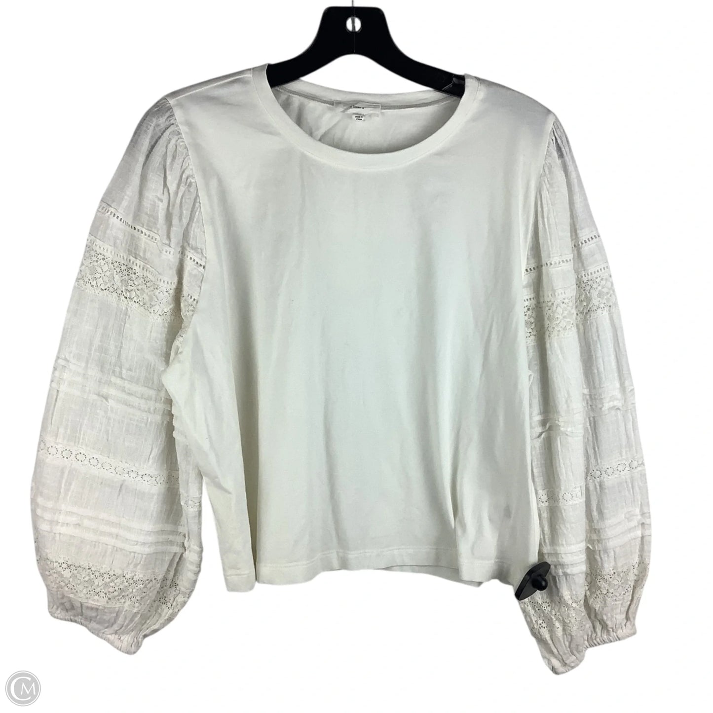 Top Long Sleeve By A Loves A In White, Size: Xl