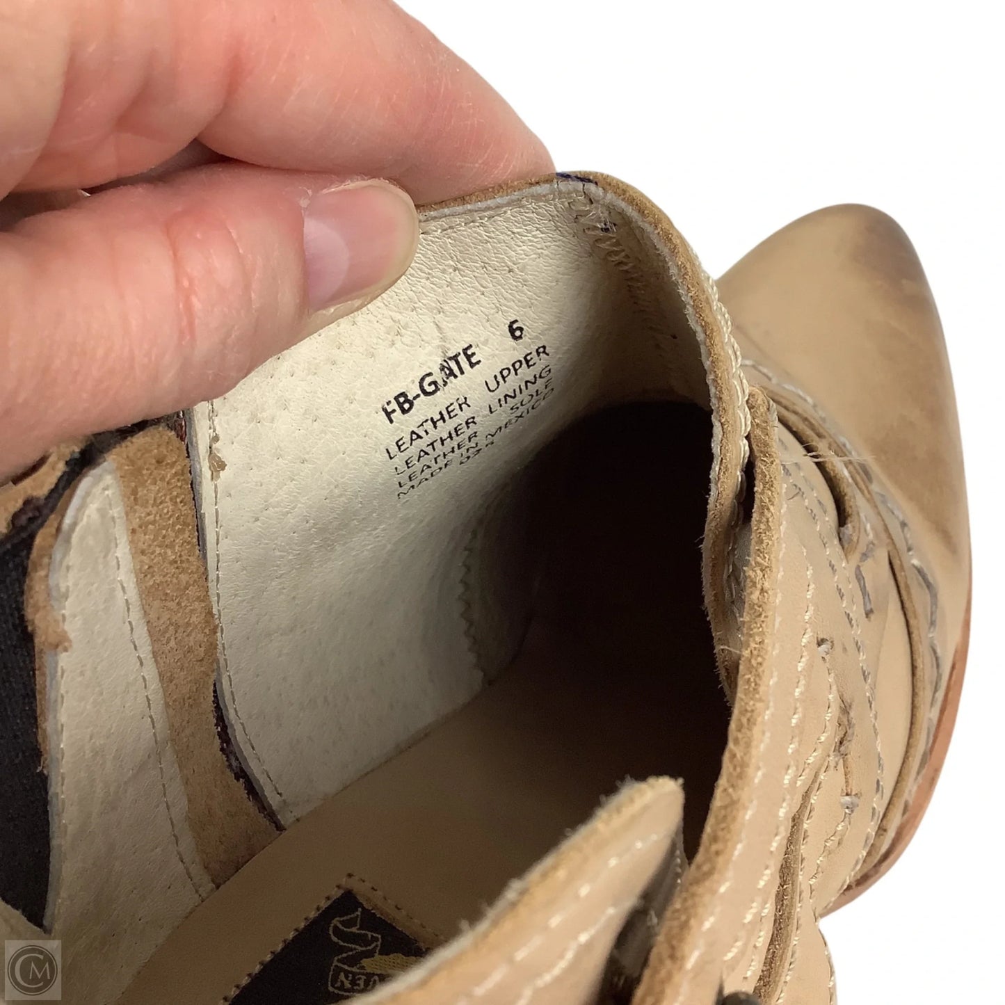 Boots Ankle Heels By Freebird In Tan, Size: 6