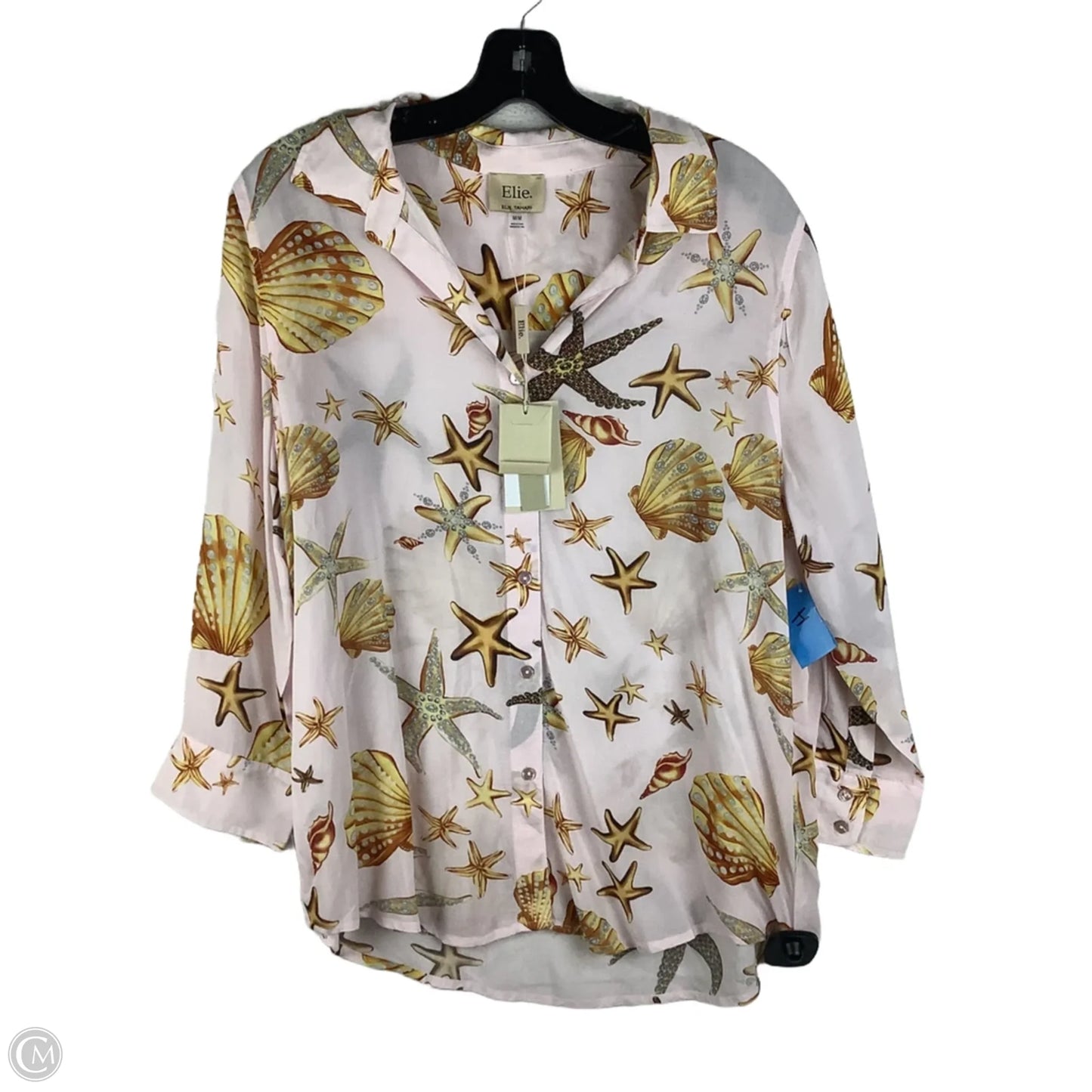 Top Long Sleeve By Elie Tahari In Pink, Size: M