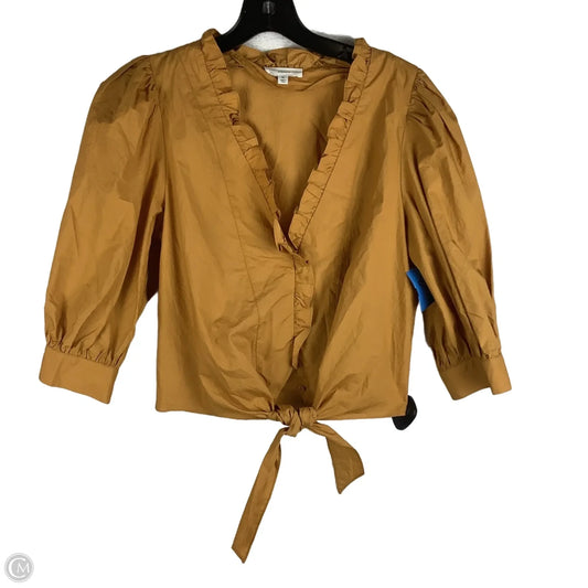 Top Long Sleeve By A Loves A In Yellow, Size: M