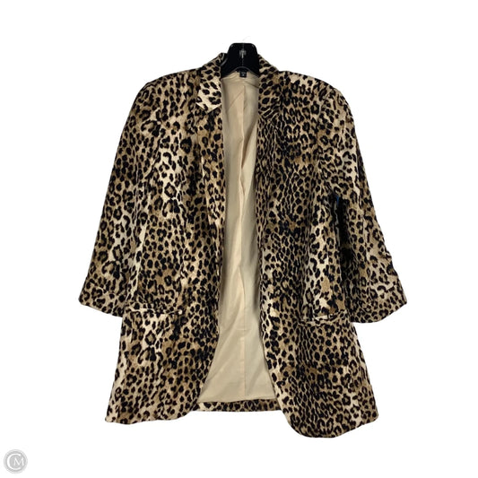 Blazer By Express In Animal Print, Size: S