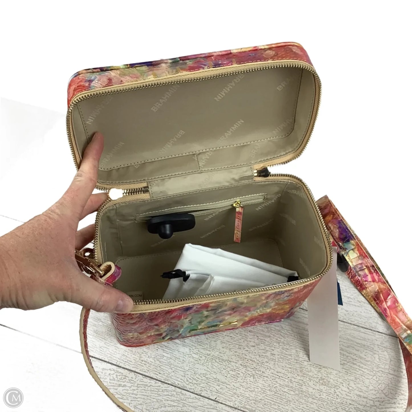 Crossbody Designer By Brahmin, Size: Medium