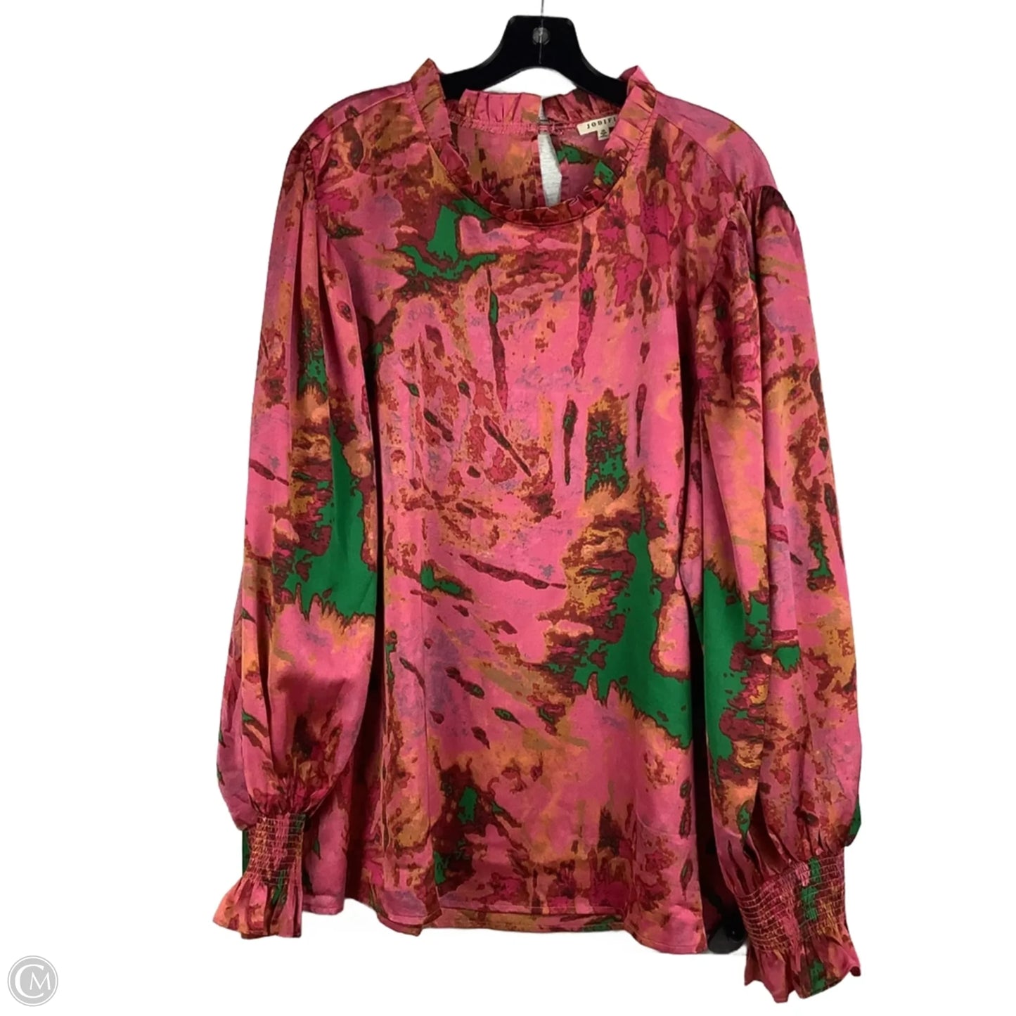 Top Long Sleeve By Jodifl In Pink, Size: 3x