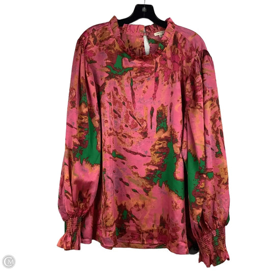 Top Long Sleeve By Jodifl In Pink, Size: 3x