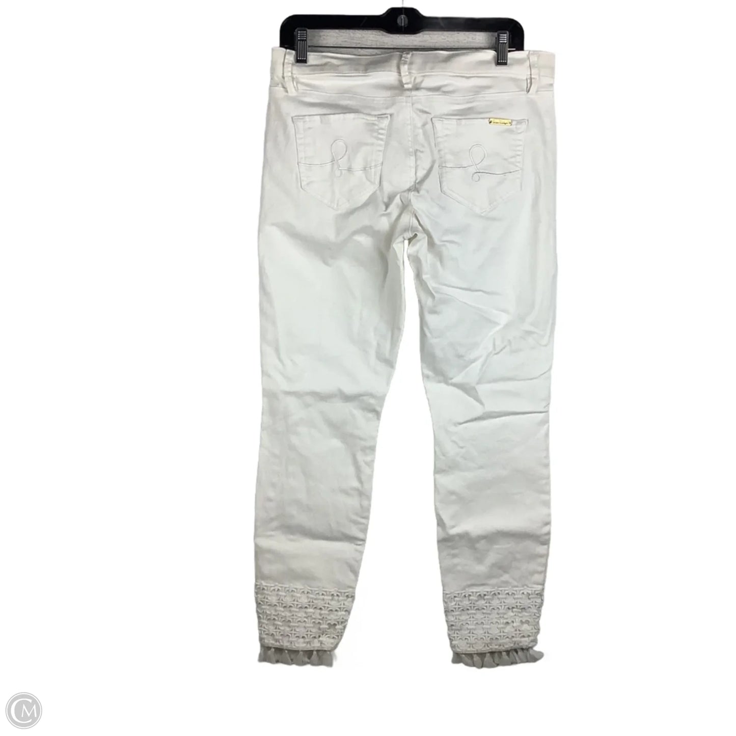 Pants Designer By Lilly Pulitzer In White Denim, Size: 8